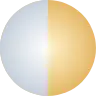 White and yellow gold